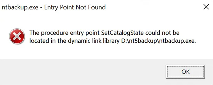 Entry Point not found