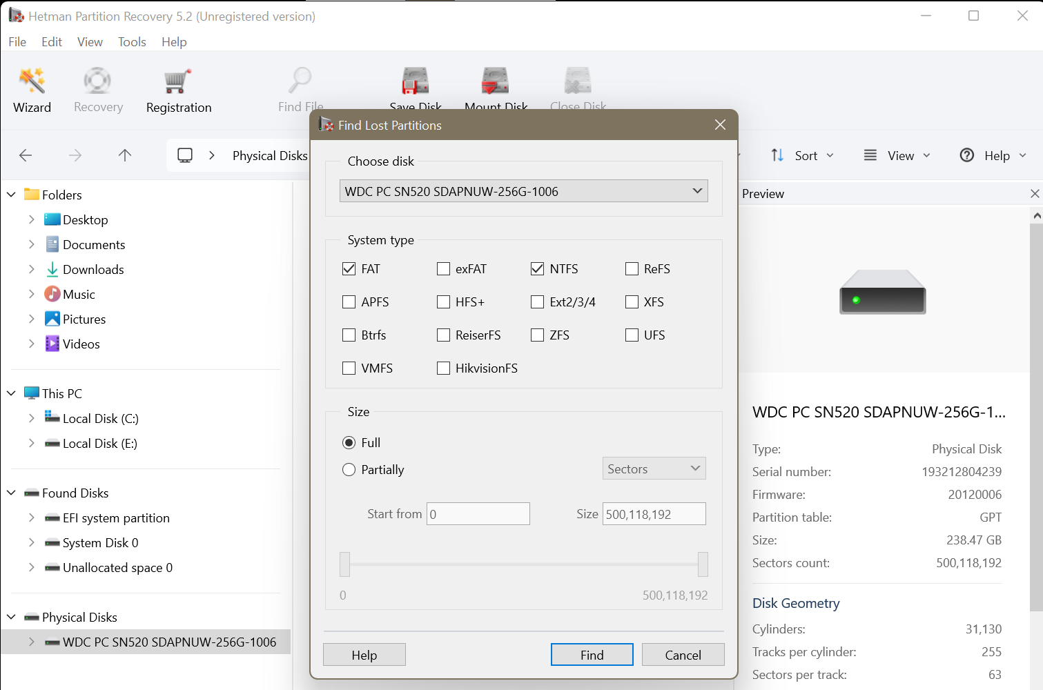 Hetman Partition Recovery