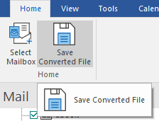 save the mailbox items