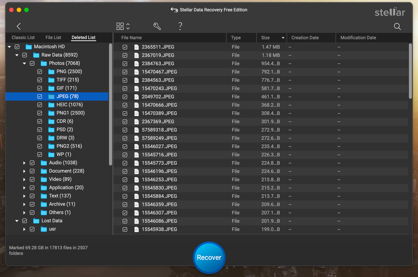 Preview of recovered File by using Stellar Data Recovery tool