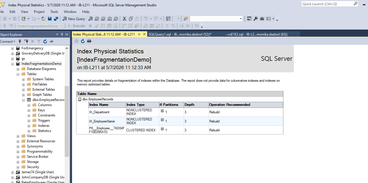 fragmentation details