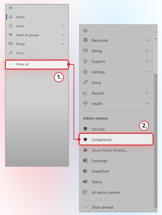 Click on Compliance
