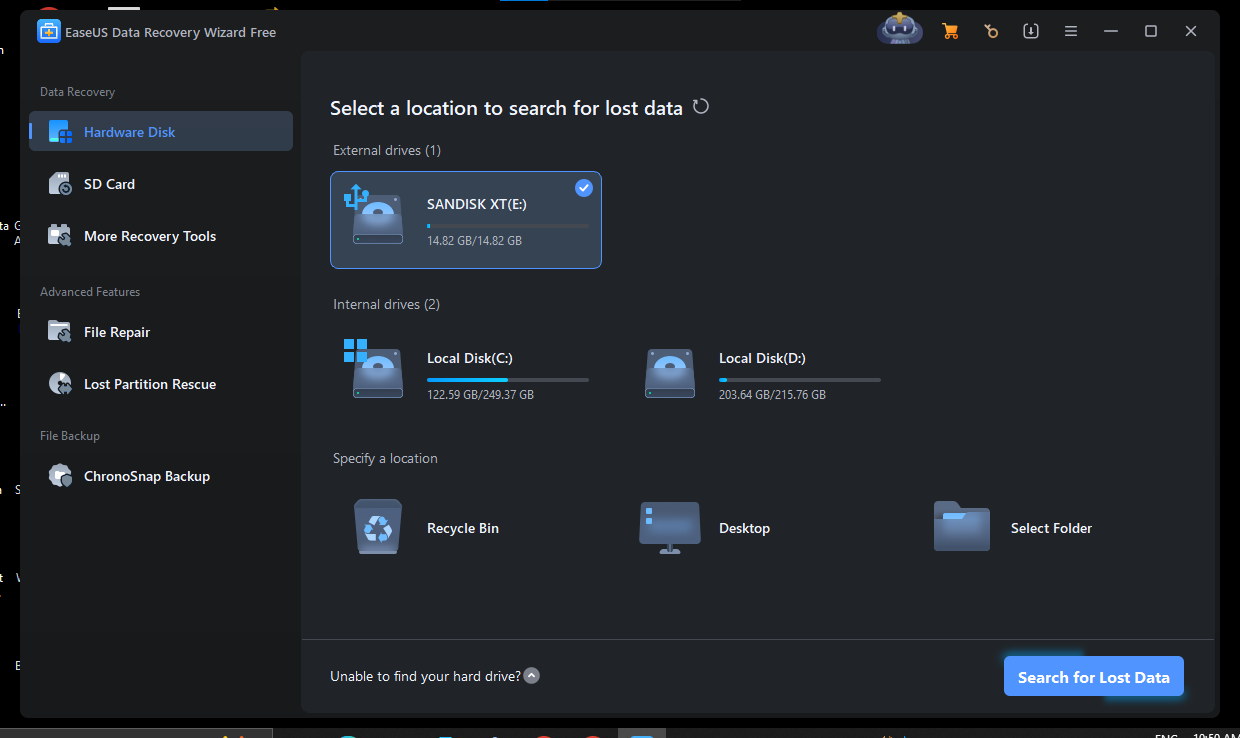 EaseUS Data Recovery