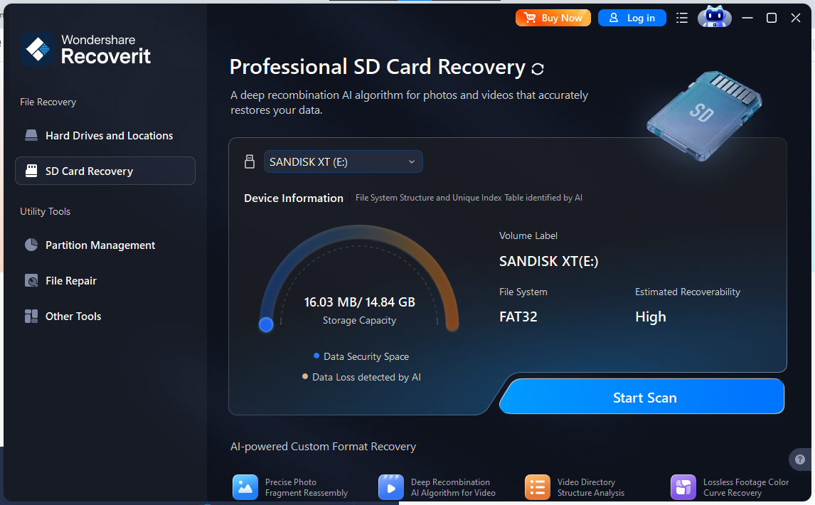 Wondershare Recoverit