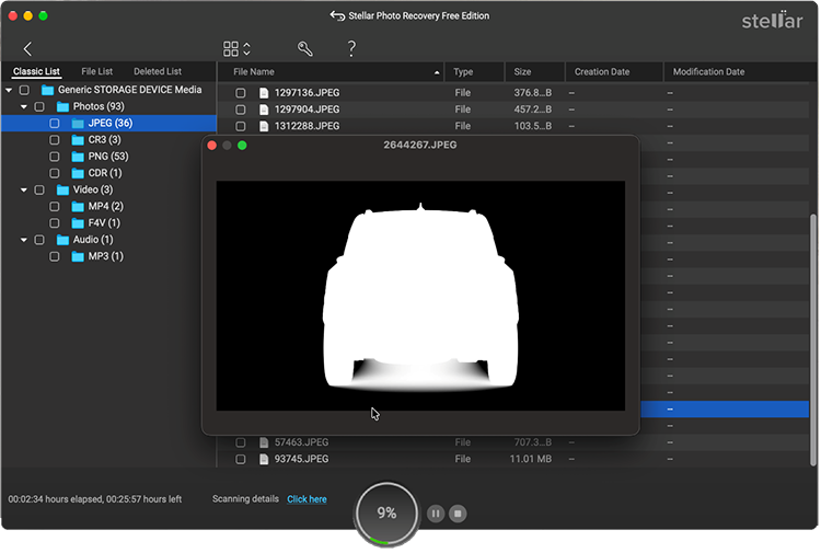 preview the recovered images