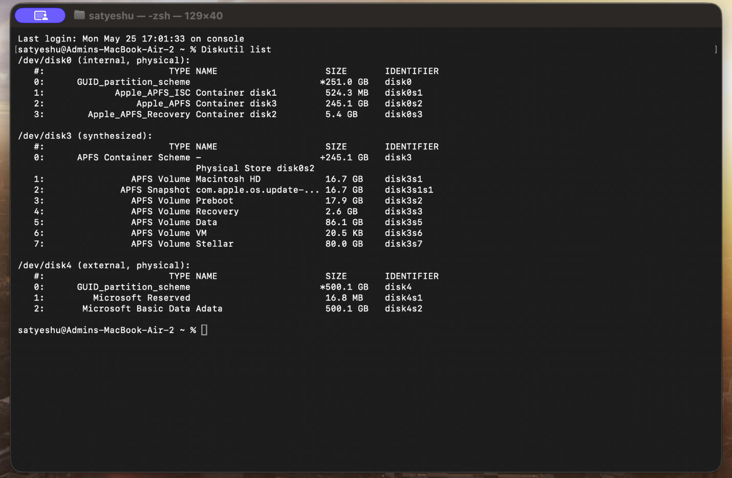 Go to Applications > Utilities > Terminal