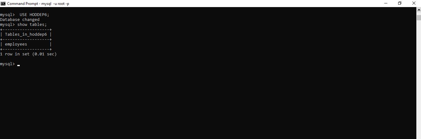 Running SHOW COMMAND