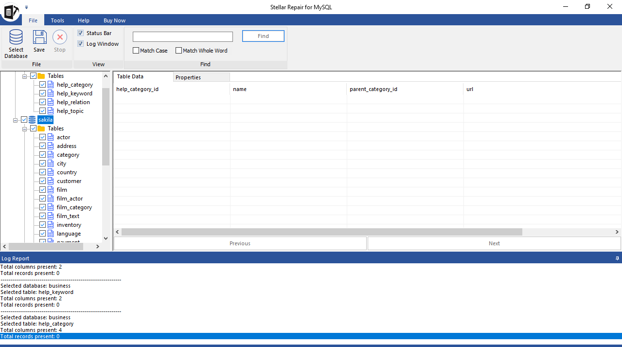 Preview of Repaired Objects in Stellar Repair for MySQL
