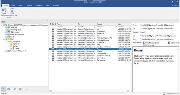 Scan and preview mailbox items