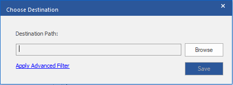 select a destination folder to save the google takeout emails as pst file