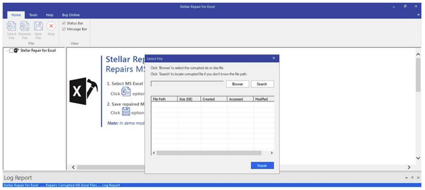Stellar Repair for Excel software