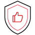Sichere und risikolose Umwandlung icon