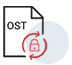 Conversion of Encrypted OST File  