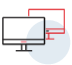 Configuração de recuperação de dados em monitores duplos 