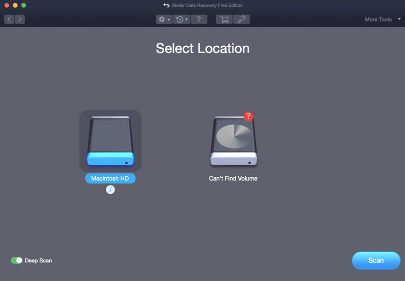 Select Location Screen