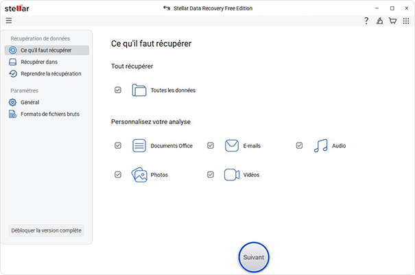 Logiciel gratuit de récupération de données