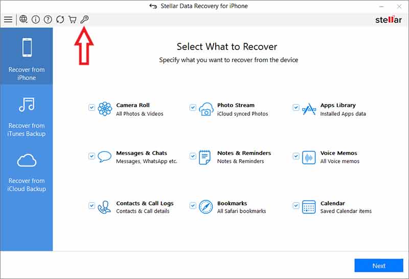 activate stellar iphone data recovery