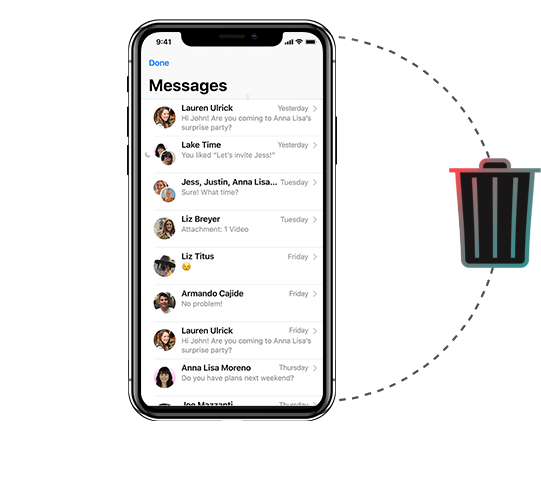 Retrieve deleted iPhone®
messages without backup