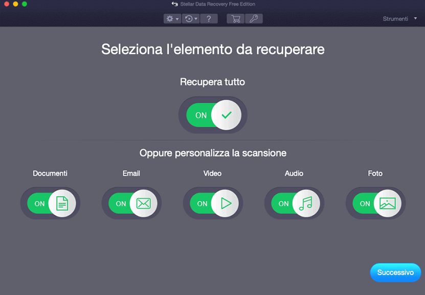 Recupero dati gratuito per Mac