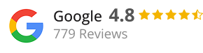 Google Customer Reviews - 4.8 Stars, 779 Reviews