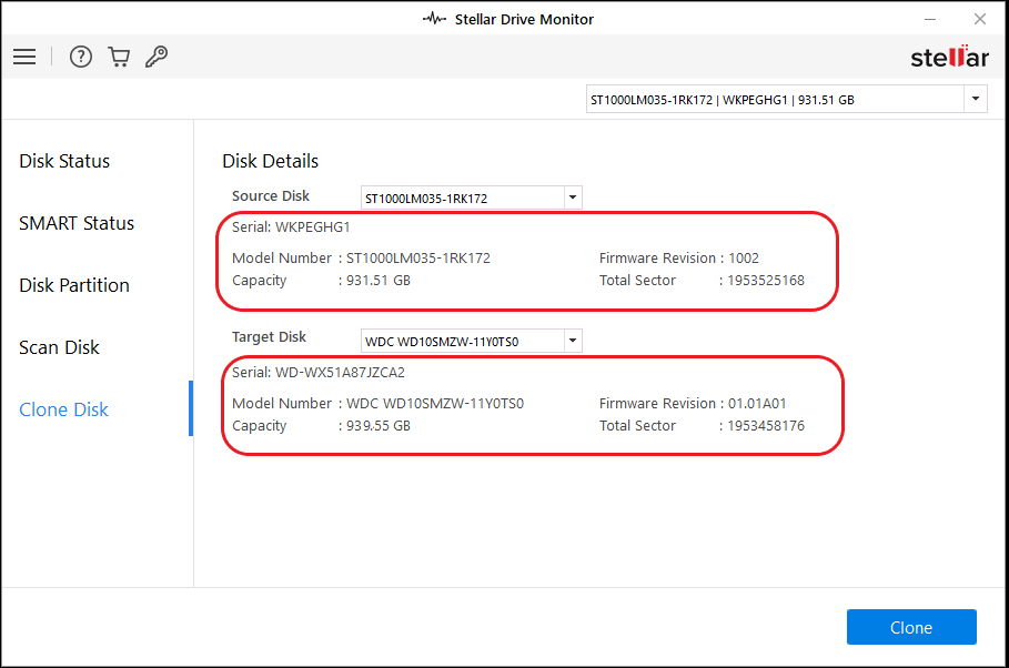 Source-and-target-disk-info