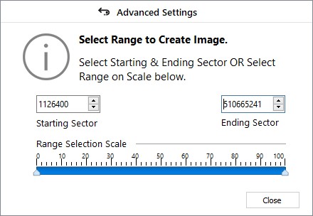 Advance Setting