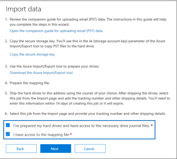import data window