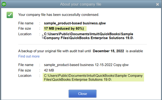 Condense Data, Review Reduction, and Proceed in QuickBooks