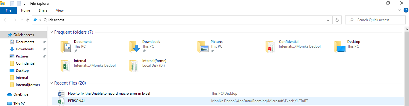 File Explorer window