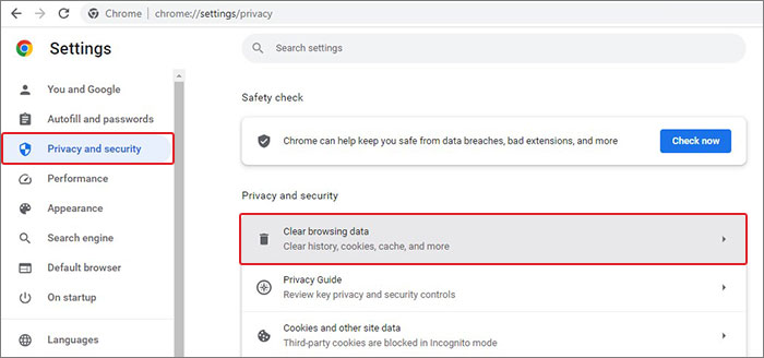 clear browsing history and password on chrome