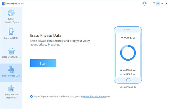 iMyFone Umate Pro Data Eraser