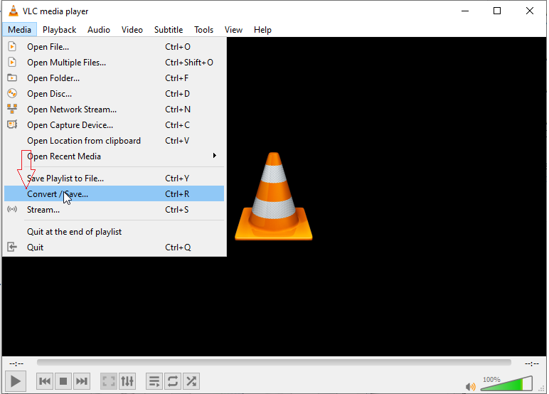 VLC Media Player Convert Save