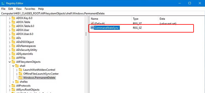 name new string value command state sync