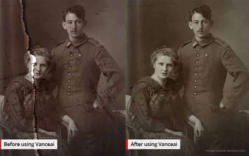 restore old photos using vance ai