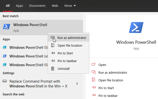 Windows-PowerShell-in-Windows10