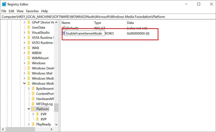 enable frame server mode