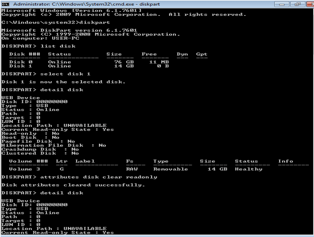 Usar Diskpart en el comando CMD