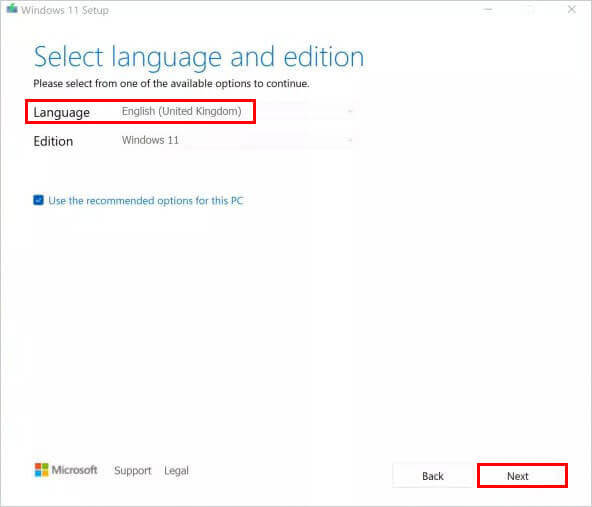 Select Language Edition and Other Preferences