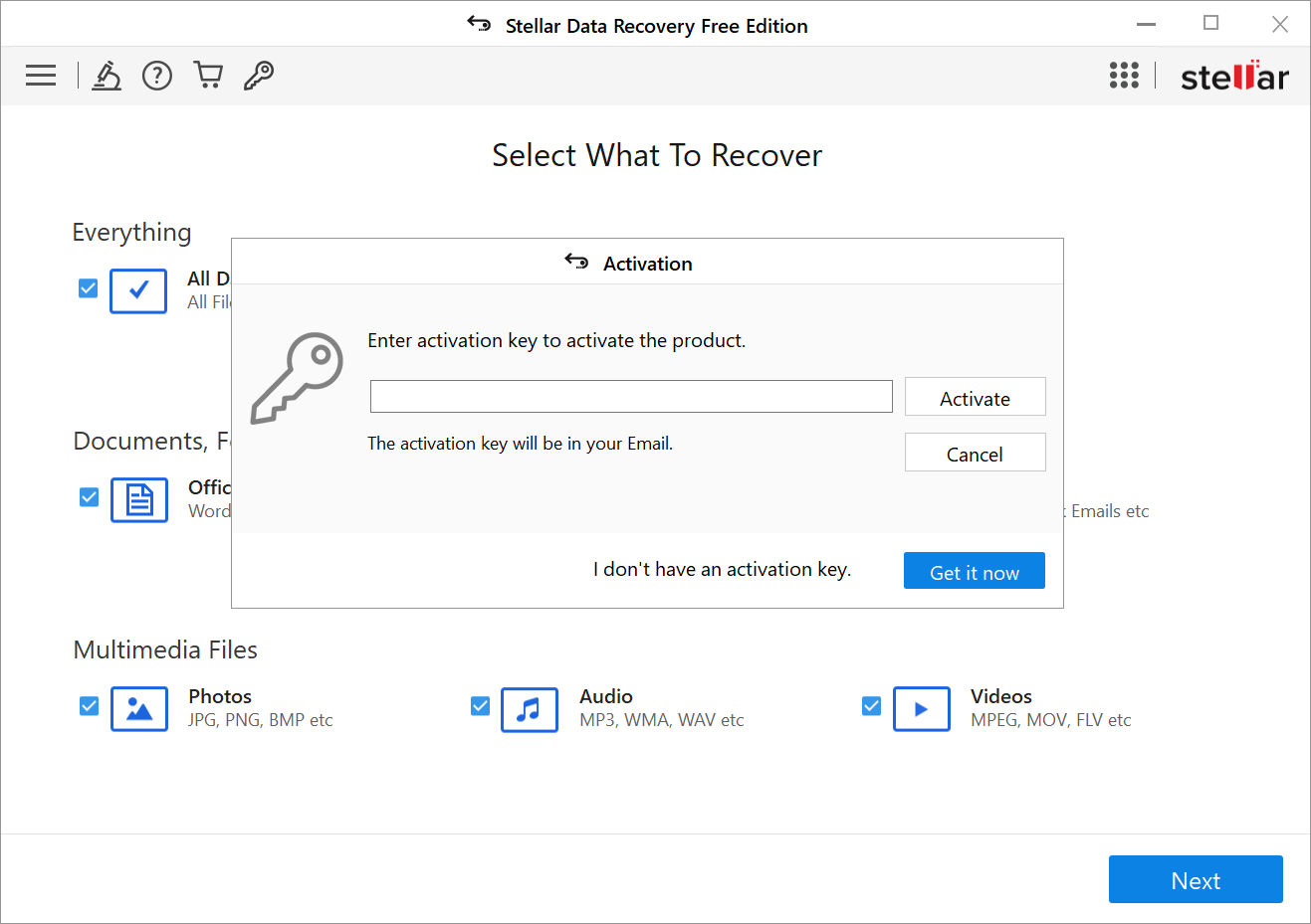 Stellar Data Recovery