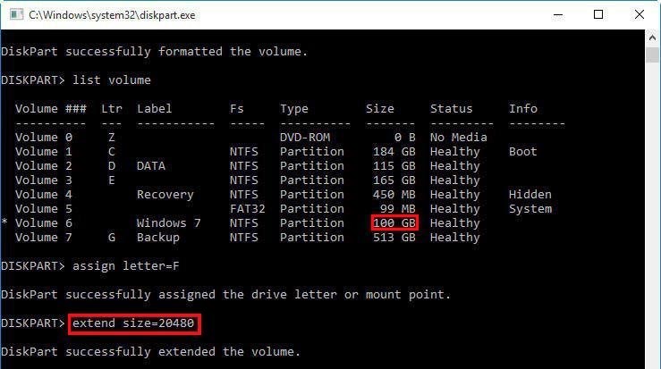 Extended Partition Image