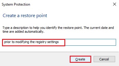 Create Restore Point