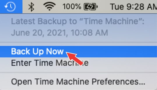 Backup Now Option