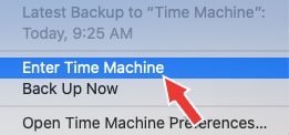 Enter Time Machine