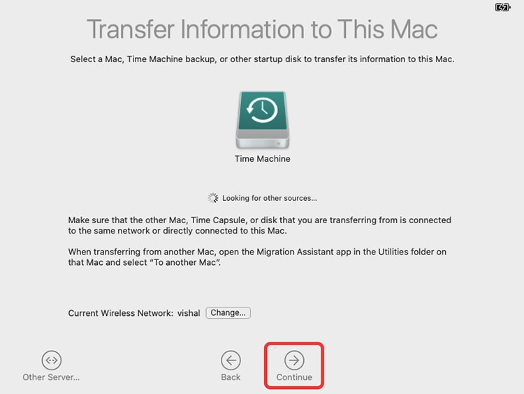 mac time machine restore to another computer