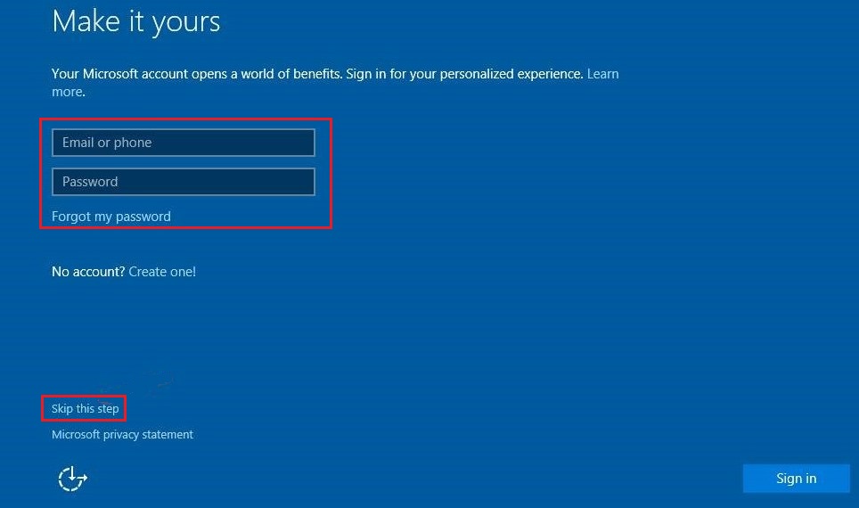 Sign In Microsoft Account