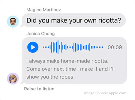transcribe your audio messages
