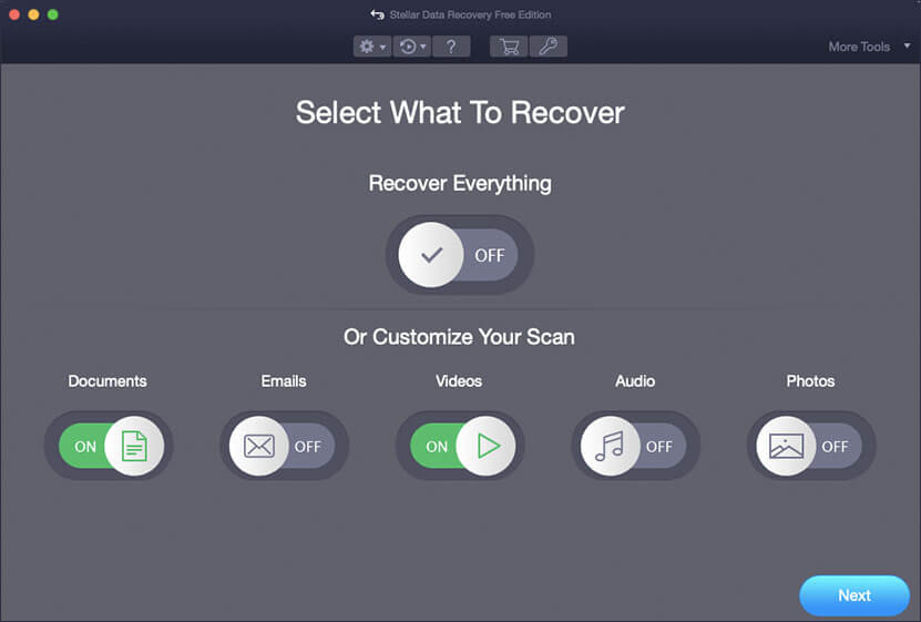 Select What to Recover