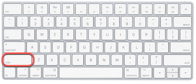 Mac Shift Key