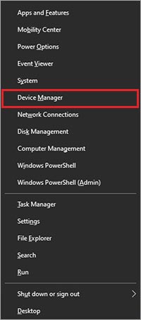 open device manager