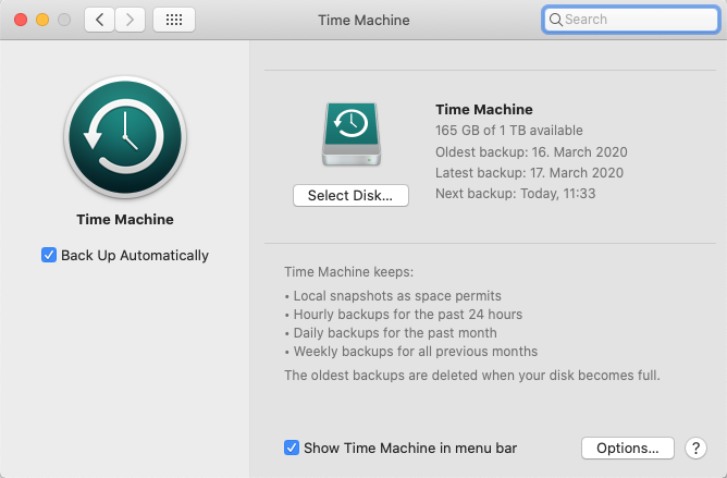 Time Machine Restore Keynotes